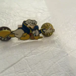Disney Donald Duck Angry Running Jumping Character Pin