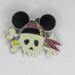Disney Skull With Mouse Ears Pin
