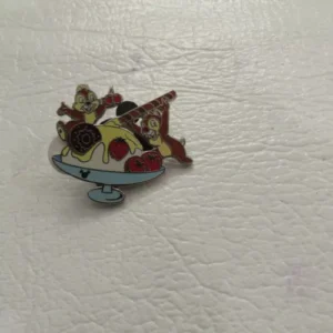 Disney Chip and Dale Ice Cream Sunday Hidden Mickey Pin