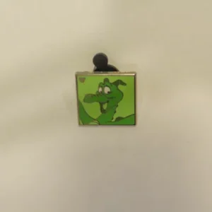Disney Figment Green Square Hidden Mickey Pin