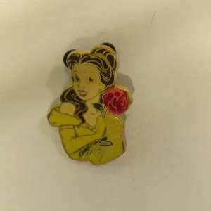 Disney Belle Holding Rose Free D 3D Pin