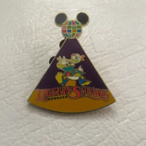 Disney Liberty Square Map Puzzle Piece Donald Duck Pin