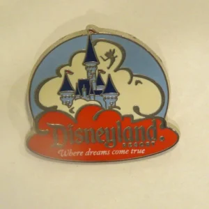 Disney Rewards Visa ‘'Where Dreams Come True’ ‘Disneyland Castle Red Logo Pin