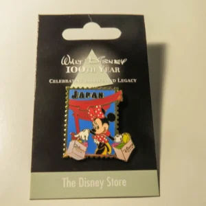 Disney JDS - Minnie Mouse - Japan Stamp - Walt Disney 100th Year Pin