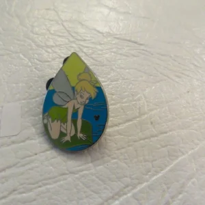 Disney Tinker Bell Tink Water Drop Tear Drop Peter Pan Hidden Mickey Pin