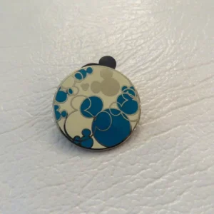 Disney Blue and White Mickey Heads Hidden Mickey Pin