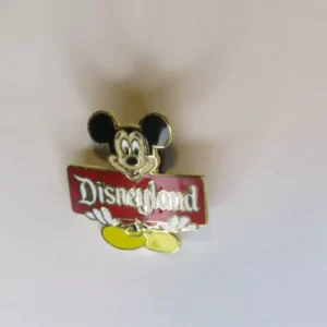 Disney Disneyland - mickey holding red sign Pin