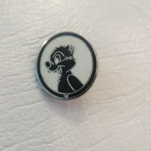 Disney Dale Black and White Hidden Mickey Pin