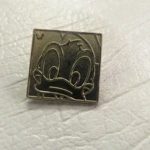 Disney Donald Duck Square Hidden Mickey Chaser Pin
