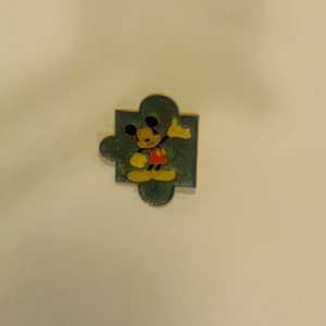 Disney Mickey Mouse  Puzzle Piece  Blue Pin