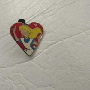 Disney Alice Heart Hidden Mickey Pin