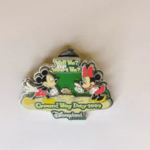 Disney Ground Hog Day Mickey and Minnie Pin