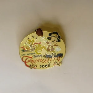 Disney Cast Exclusive  Happy Thanksgiving  Mickey & Pluto Pin