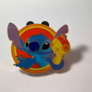 Disney P Stitch in Circle Pin