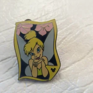Disney Tinker Bell with Flowers Cast Lanyard Pin
