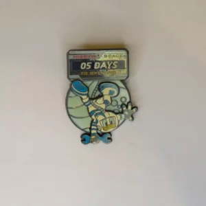 Disney WDW Donald Duck Mission Space Countdown 05 Days to Opening Pin