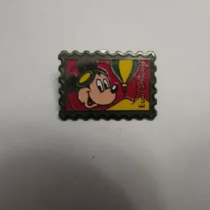 Disney Eurodisney Stamp Mickey in a hot air balloon pin
