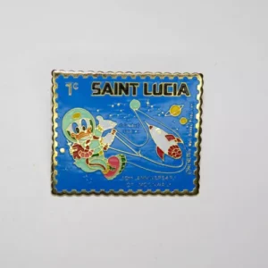 Disney Saint Lucia Donald The Astronaut Stamp Pin