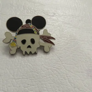 Disney Pirate Skull and Bones POTC Caribbean  Pin
