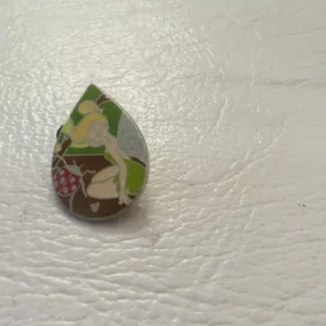 Disney Tinker Bell Water Drop Green Hidden Mickey Pin