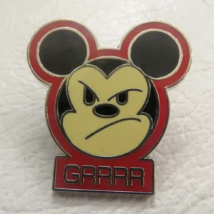 Disney GRRRR Mickey Expression Cutie Face Mystery Pin
