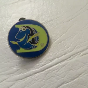 Disney Dory D Letter Alphabet Hidden Mickey Pin