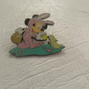 Disney Easter Bunny Mickey Hunting Easter Eggs Pin