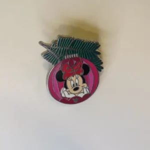 Disney DLR   Hidden Mickey   Christmas Ornament  Minnie Pin