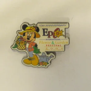 Disney Epcot Flower & Garden Festival 2003 10th Anniversary Minnie Pin