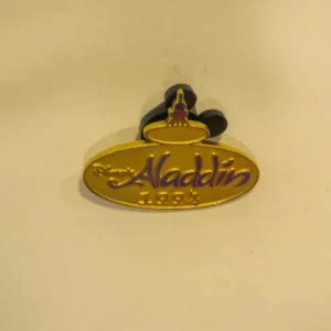 Disney Aladdin Movie Title with Magic Lamp Cast Lanyard Pin