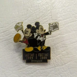 Disney Mickey 1999 / 2000 First Day Last Day Mouse Pin