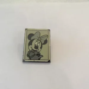Disney Minnie Black and White Portrait Mystery Pin