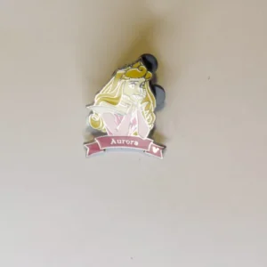 Disney Aurora Red Ribbon Banner Hidden Mickey Pin