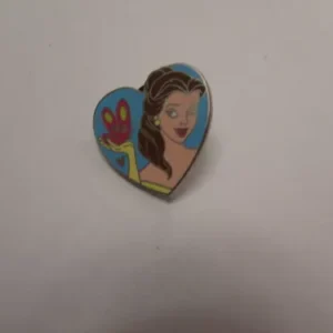 Disney Belle Hidden Mickey Herat with Butterfly Pin