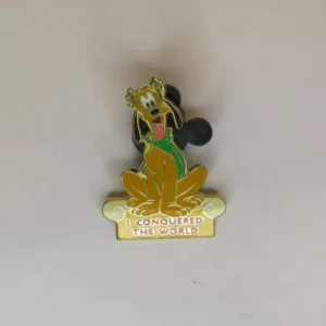 Disney WDW  Pluto  I Conquered The World Pin