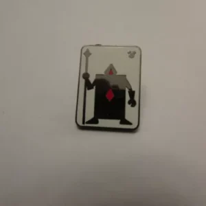 Disney WDW - Hidden Mickey - 2018 - Alice Card Silhouette - Diamonds Guard Pin