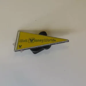 Disney WDW   Hidden Mickey   Walt Disney World Pennant  Yellow Pin