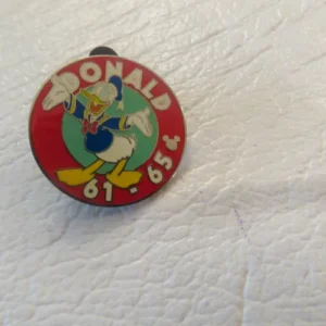 Disney Donald Duck Parking Lot Sign Hidden Mickey Pin