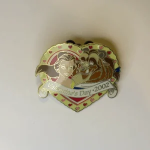 Disney   Valentine's Day  Belle & Beast In Heart Pin