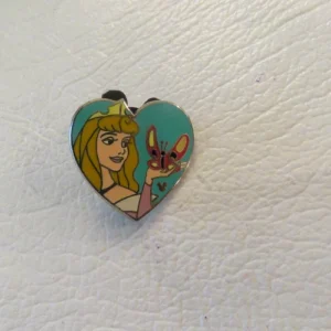 Disney Aurora Butterfly Heart Hidden Mickey Pin