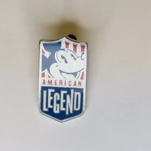 Disney DLR/WDW - Mickey Mouse - American legend banner flag Pin