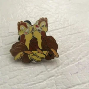 Disney Chip and Dale Eating Peanuts Hidden Mickey  Pin