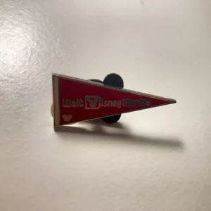 Disney WDW - 2010 Hidden Mickey Series - Walt Disney World Pennant - Red Pin