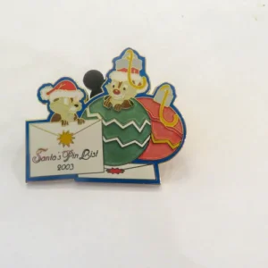 Disney Chip and Dale Santas Pin Blast Letters Pin
