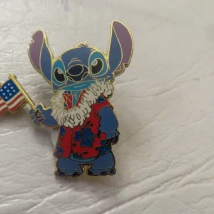 Disney Stitch Americana USA Flag Pin