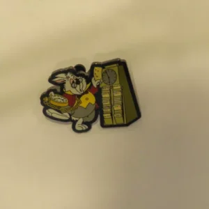 Disney White Rabbit Alice Wonderland Cast Clock in Pin