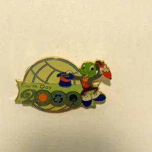 Disney 2000 Earth Day Globe Jiminy Cricket Pinocchio Pin