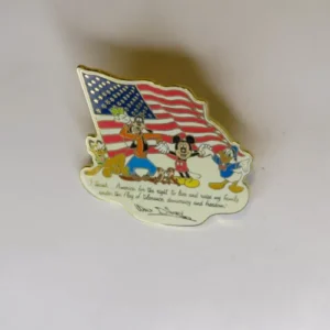 Disney Mickey, Goofy, Pluto, Donald, Chip & Dale American America Pin
