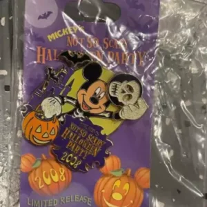 Disney Mickeys Not So Scary 2008 Skeleton Mickey LE event Pin