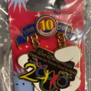 Disney 10 Year Pin Trading Dangle Millennium Dancers LE pin